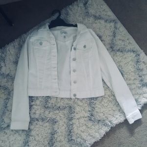 Kids White jean jacket